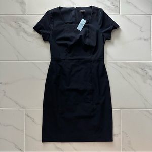 Ann Taylor Square Neck Sheath Dress in Seasonless Stretch